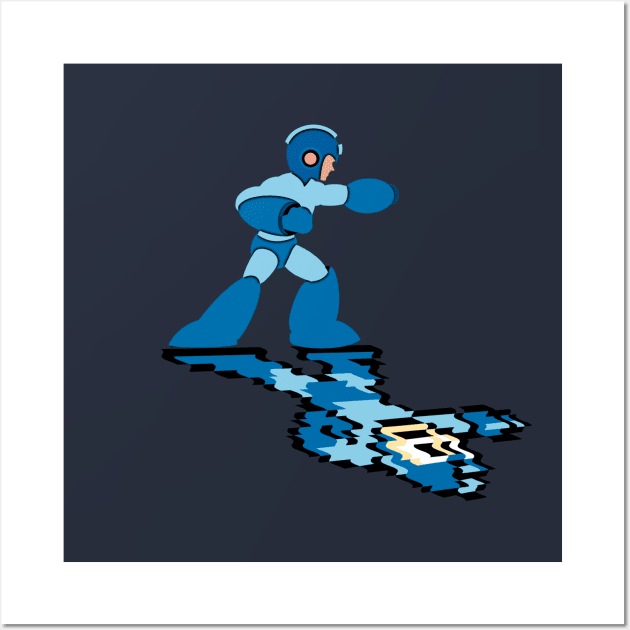 Mega Man Reflection Wall Art by bakru84